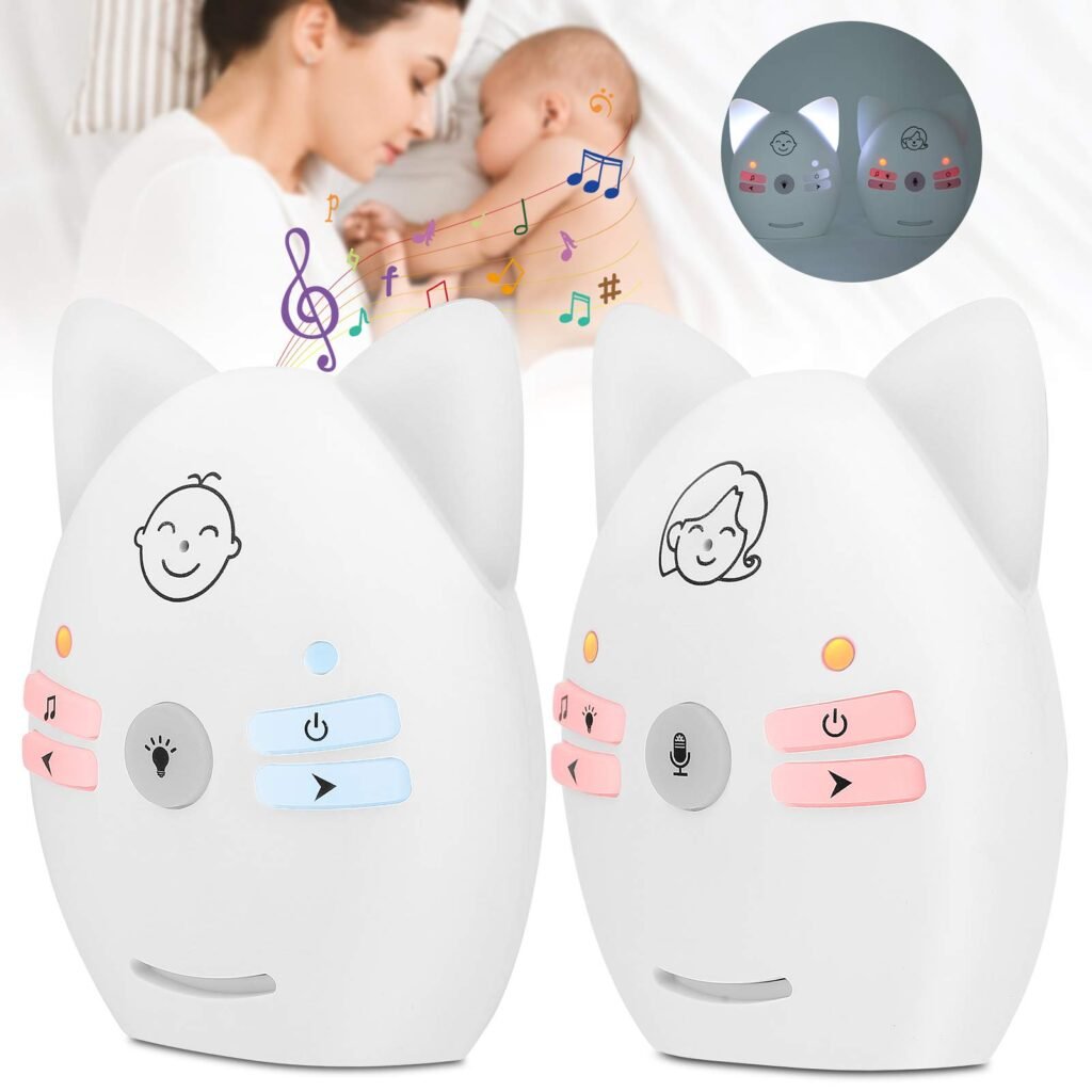 Moniteur Audio Sans Fil Bidirectionnel V30 pour Bébé – Écoutez et Rassurez à Distance