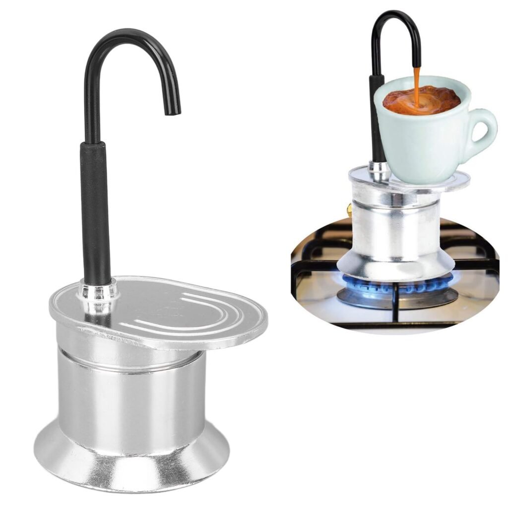 Cafetière Italienne Moka à Tube en Alliage d’Aluminium 50ml – L’art du café à l’italienne en un clin d’œil