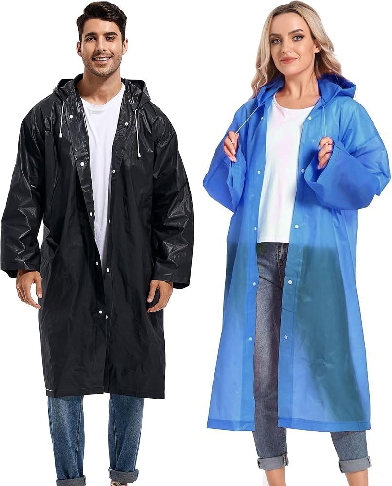 Eva Manteau Imperméable à Capuche - Élégance et Protection sous la Pluie - الصورة 3