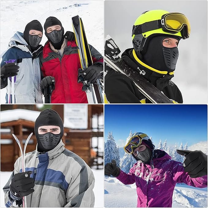 Pack Cagoule d’Hiver Excefore avec Gants Thermiques pour Écran Tactile - الصورة 5