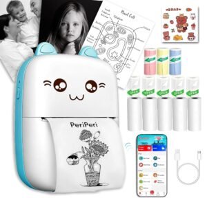 Mini Imprimante Thermique Bluetooth – Sans Encre Impression Instantanée