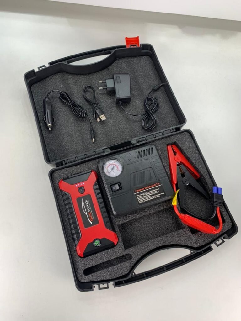 Démarreur  Multifonction 99800 mAh – Puissance et Sécurité en Voyage