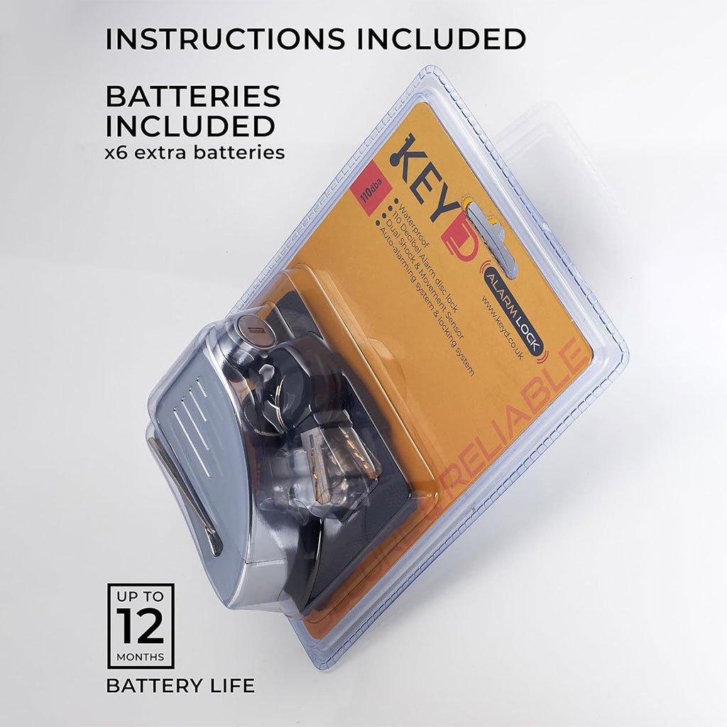 Antivol à Disque 110 dB avec Alarme – Sécurité Maximale pour Vélo et Moto - الصورة 6