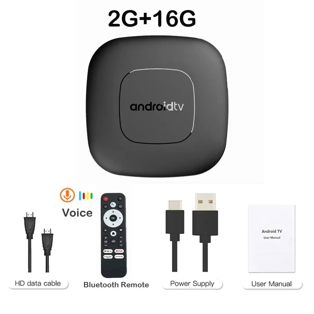 Android TV Box Connectée avec Télécommande Vocale 2+16GB - الصورة 6