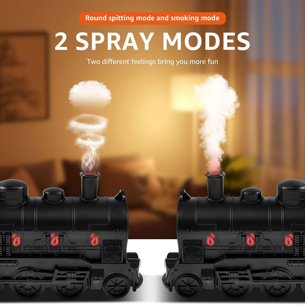 Diffuseur d'Huiles Essentielles en Forme de Train - الصورة 4