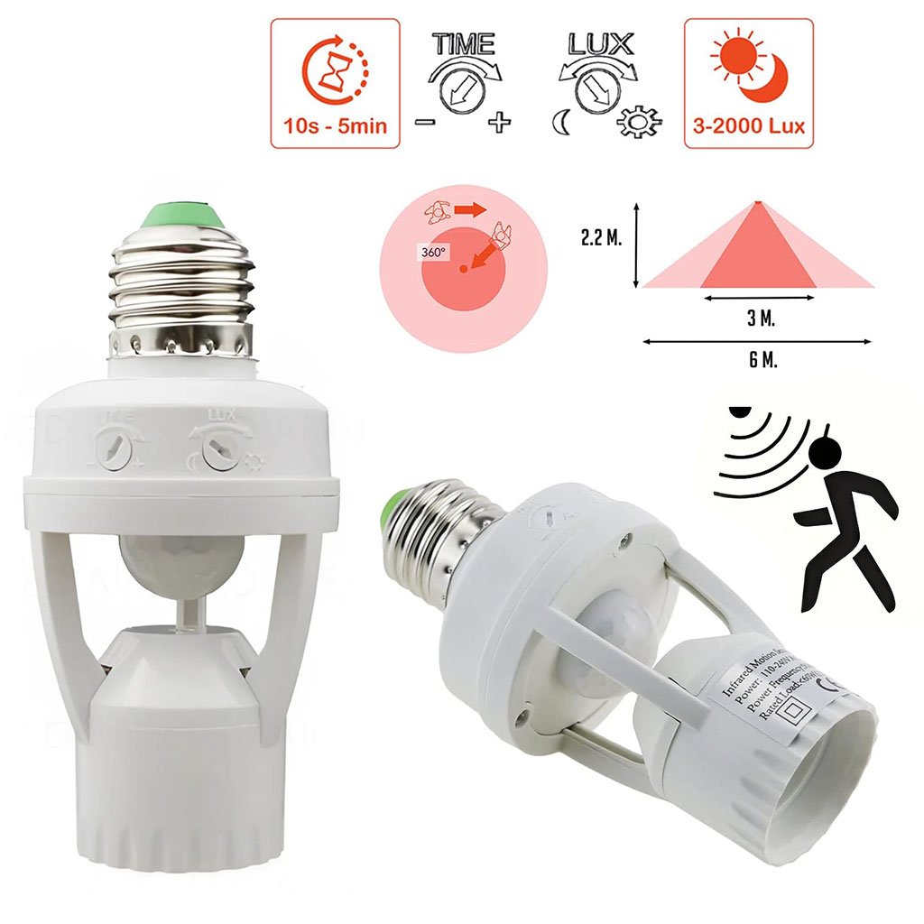 Lampe Détecteur de Mouvement Économique – Installation Simple E27