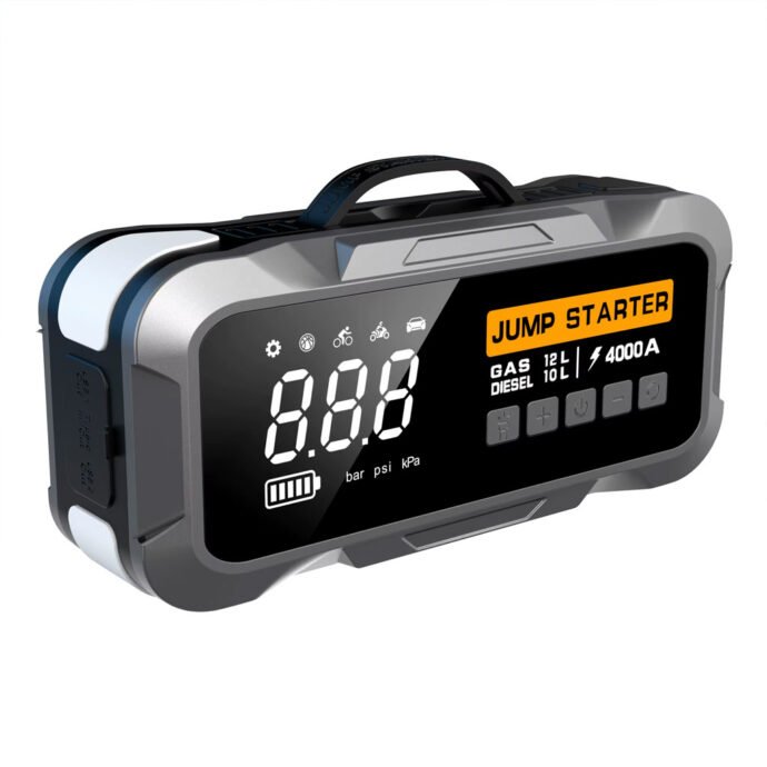 ⁦Compresseur Voiture Beetro BE0149 4-en-1 Avec Booster Batterie 24000mAh⁩ - الصورة ⁦8⁩
