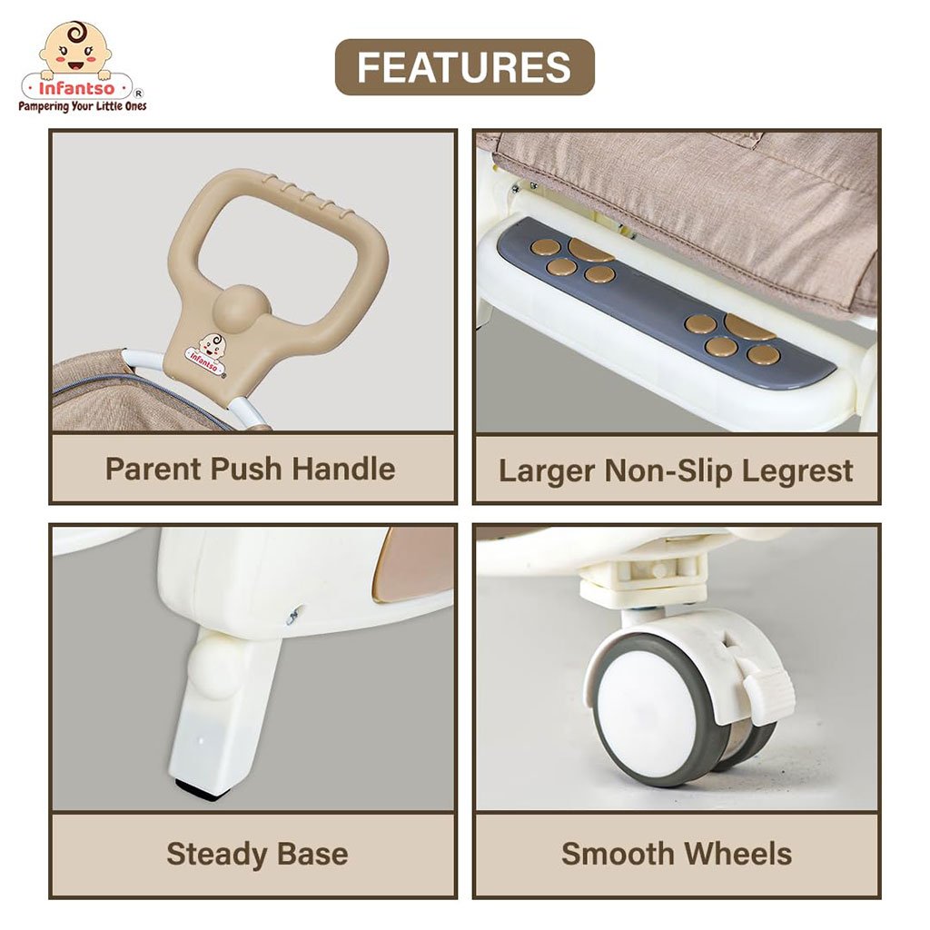 Chaise Multifonction 5 en 1 pour enfants avec poignée parentale inclinaison multi-positions - الصورة 6