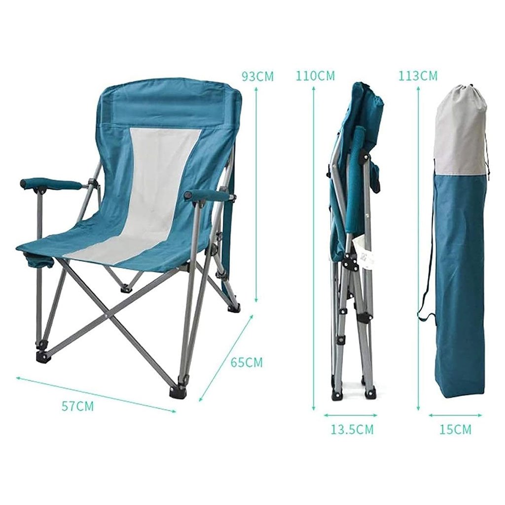 Chaise de Camping Pliable Légère et Durable avec Porte-Gobelet - الصورة 2