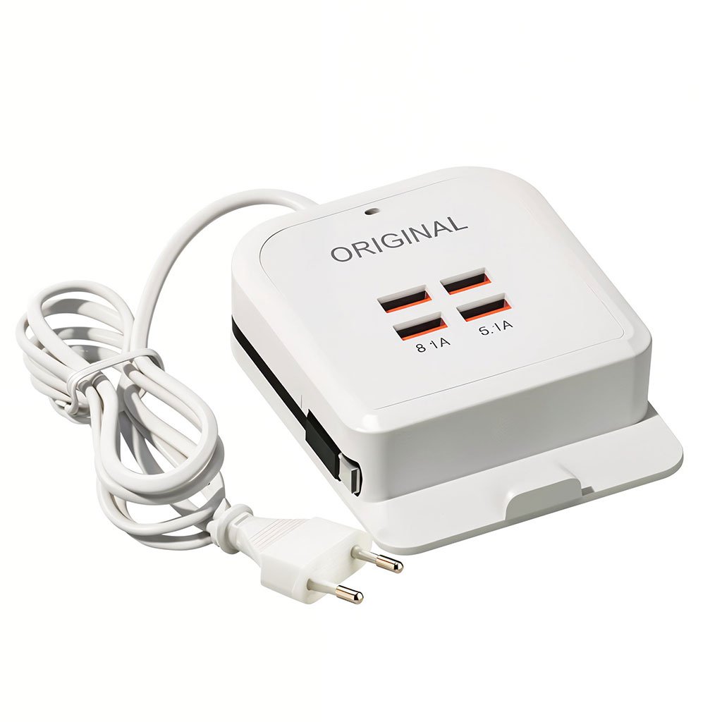 Station de charge rapide universelle multiports 4 USB + Câble Type-C