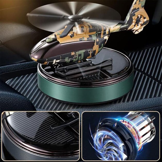 Diffuseur d’Aromathérapie Solaire Style Avion Camouflage