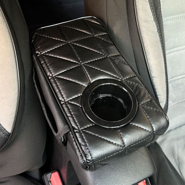 Coussin d'Accoudoir Voiture V2 avec Porte-Gobelet