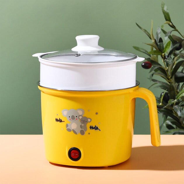 Cuiseur Électrique Portable Multifonctions 18cm V2 – Cuisine Saine et Rapide !