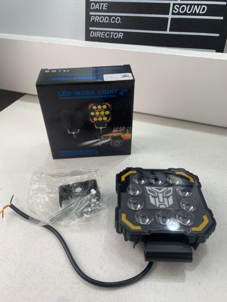 Phare LED Anti-brouillard avec 5 Modes d’éclairage 12V-24V IP68 étanche