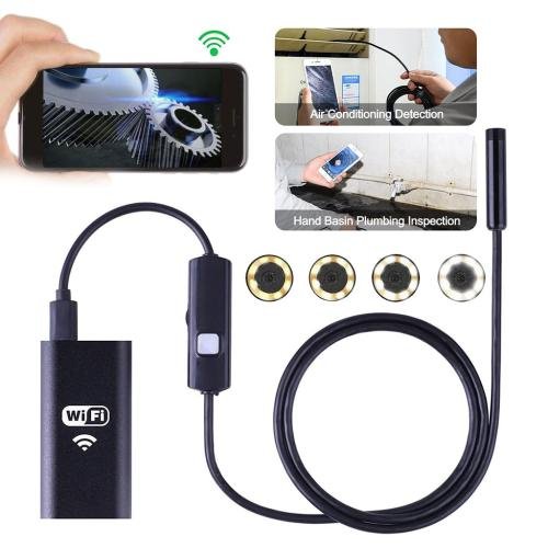 Endoscope WiFi Caméra d’inspection 8mm avec 6 LED