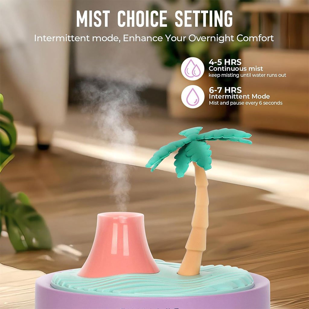 Humidificateur Portable Paysage Tropical – Brume et Décoration - الصورة 4