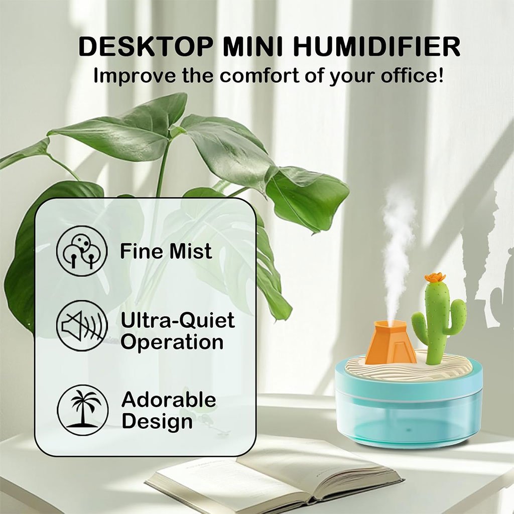 Humidificateur Portable Paysage Tropical – Brume et Décoration - الصورة 3