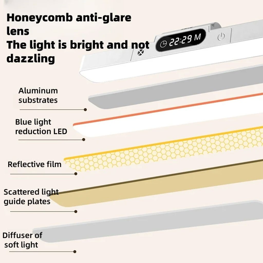 Lampe LED magnétique rechargeable – Éclairage intelligent et élégant - الصورة 5
