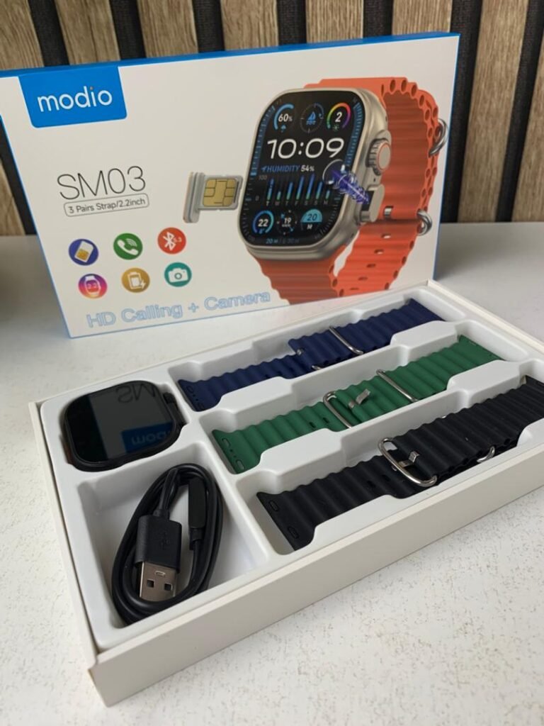Smartwatch Modio SM03 avec carte SIM et caméra intégrée