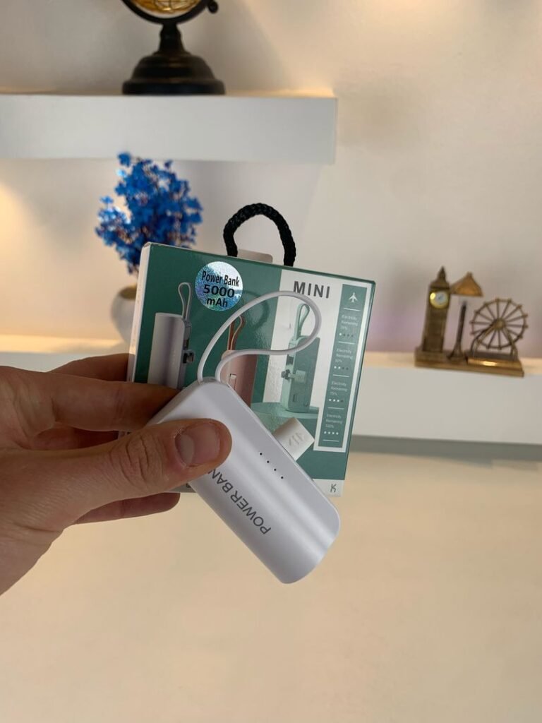 PowerBank 5000mAh et Support Téléphone 2en1 – Énergie et praticité dans votre poche