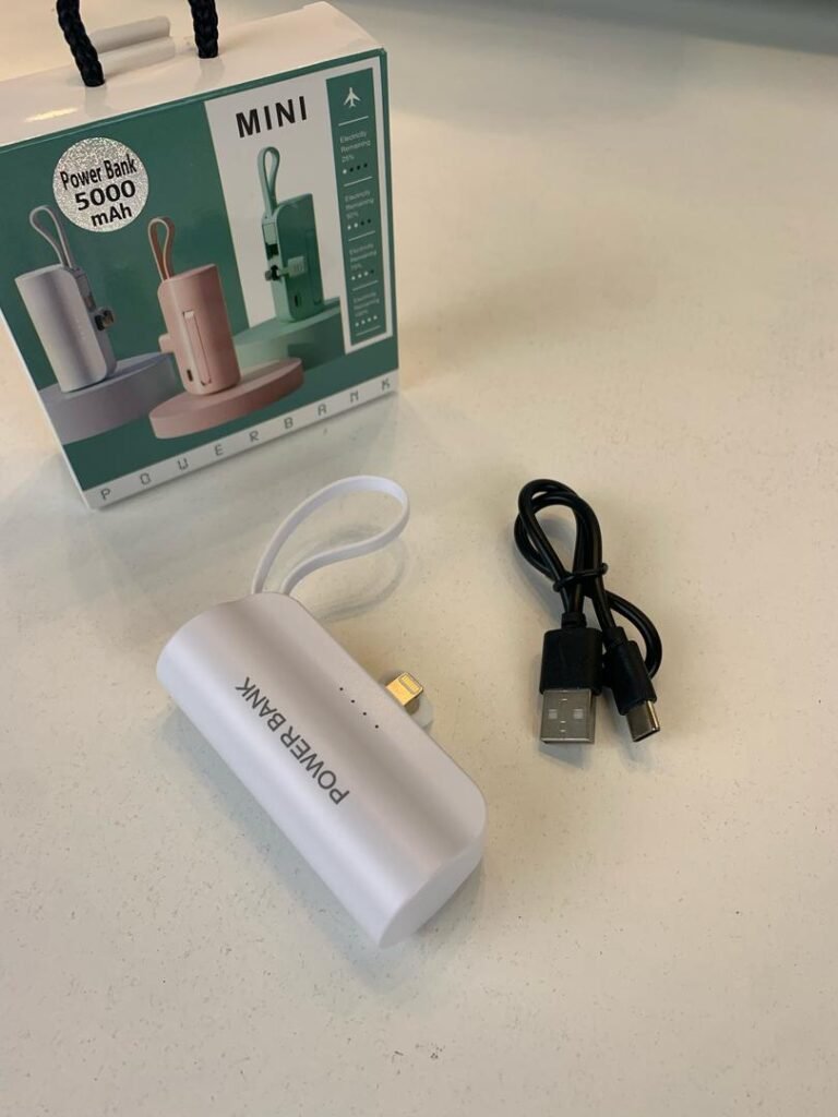 PowerBank 5000mAh et Support Téléphone 2en1 – Énergie et praticité dans votre poche