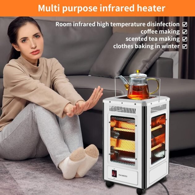 Chauffage Électrique & Gril 360° – Chaleur tout autour, confort garanti