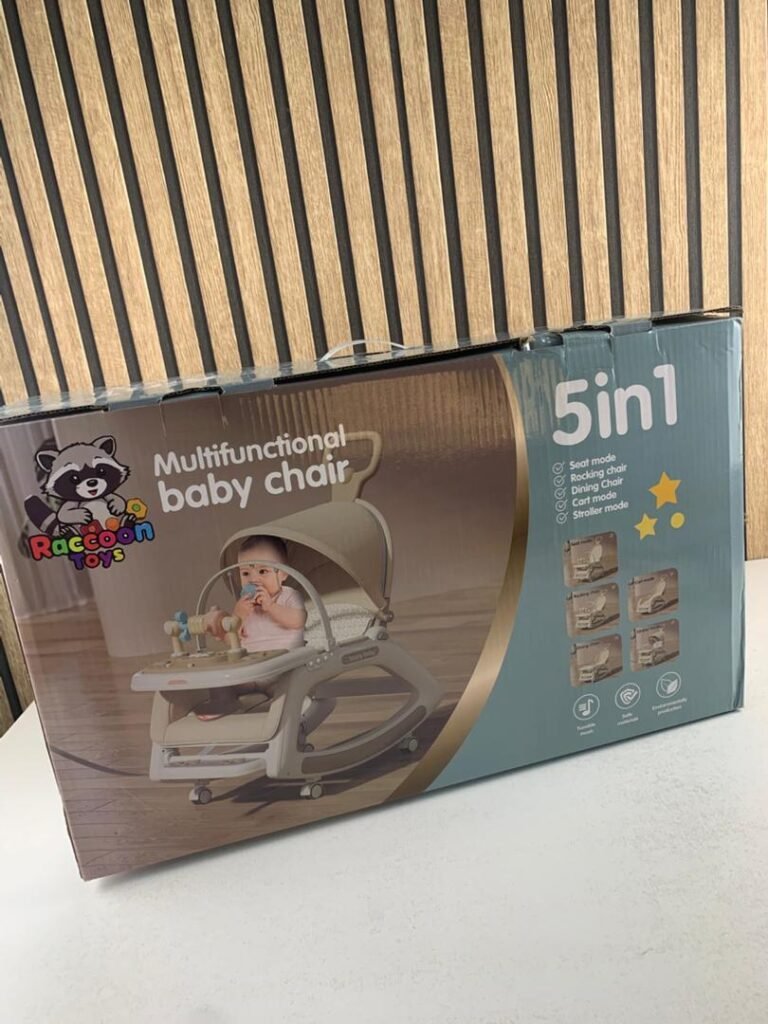 Chaise Multifonction 5 en 1 pour enfants avec poignée parentale inclinaison multi-positions