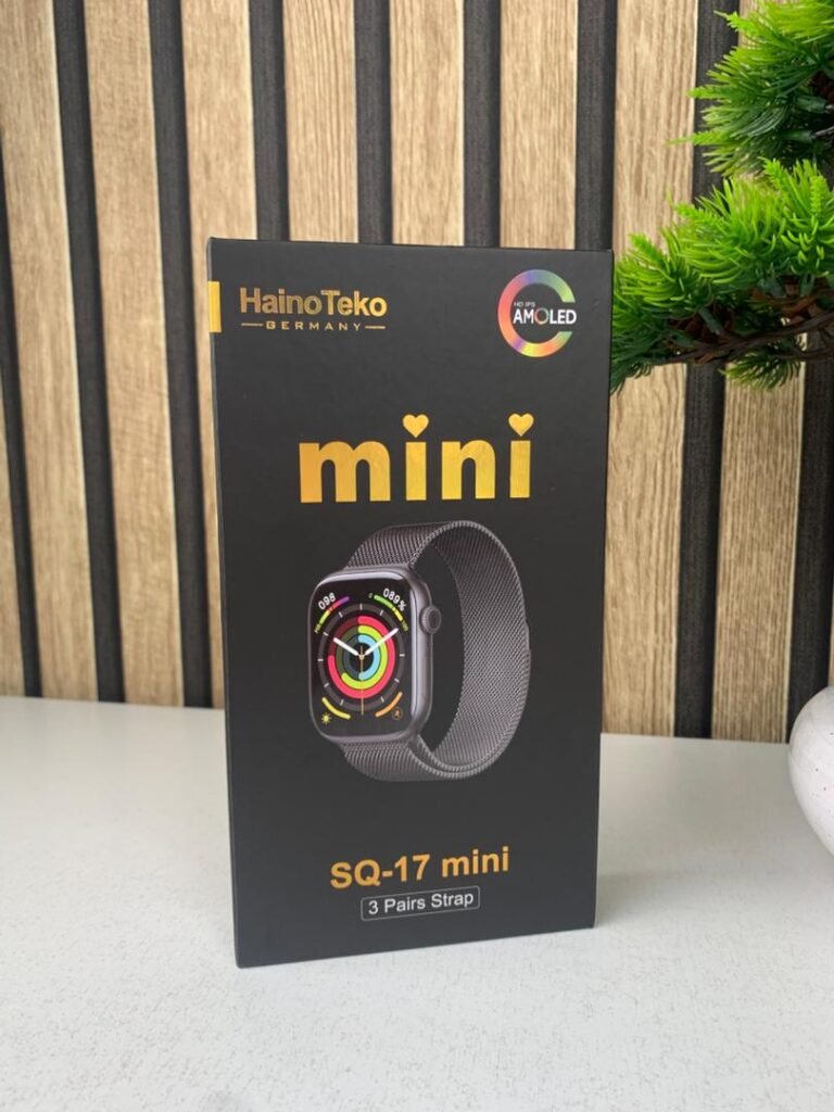 HainoTeko SQ-17 Mini Smart Watch AMOLED avec 3 Bracelets