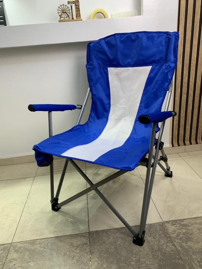 ⁦Chaise de Camping Pliable Légère et Durable avec Porte-Gobelet⁩ - الصورة ⁦3⁩