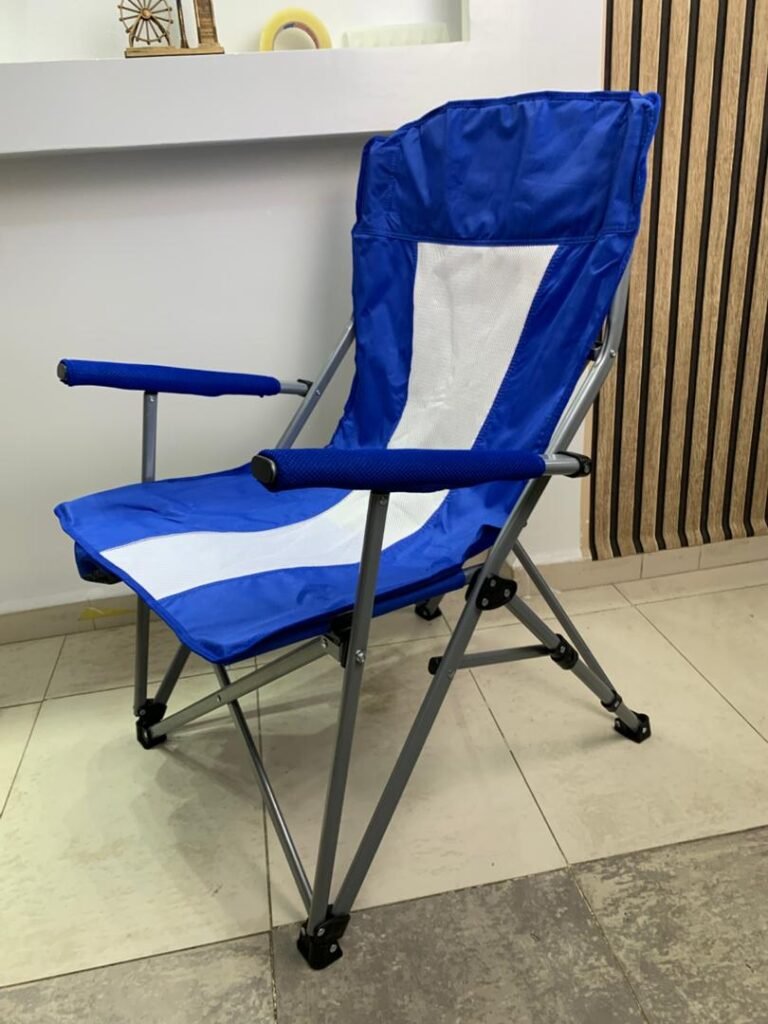 Chaise de Camping Pliable Légère et Durable avec Porte-Gobelet