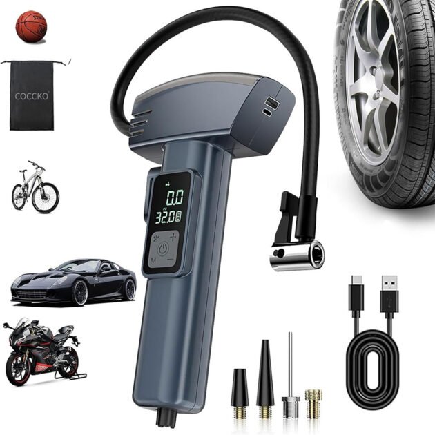 Compresseur d’air Portatif sans fil 150PSI Kapusi K-6226 – Puissance et Intelligence à portée de main