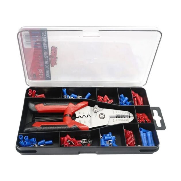 Coffret de sertissage 3en1 avec cosses 22-10 AWG – L’outil complet de l’électricien moderne
