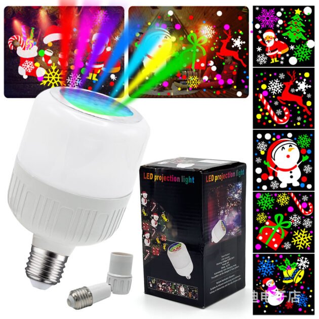Ampoule de projection LED avec dessins animés pour chambre d’enfants