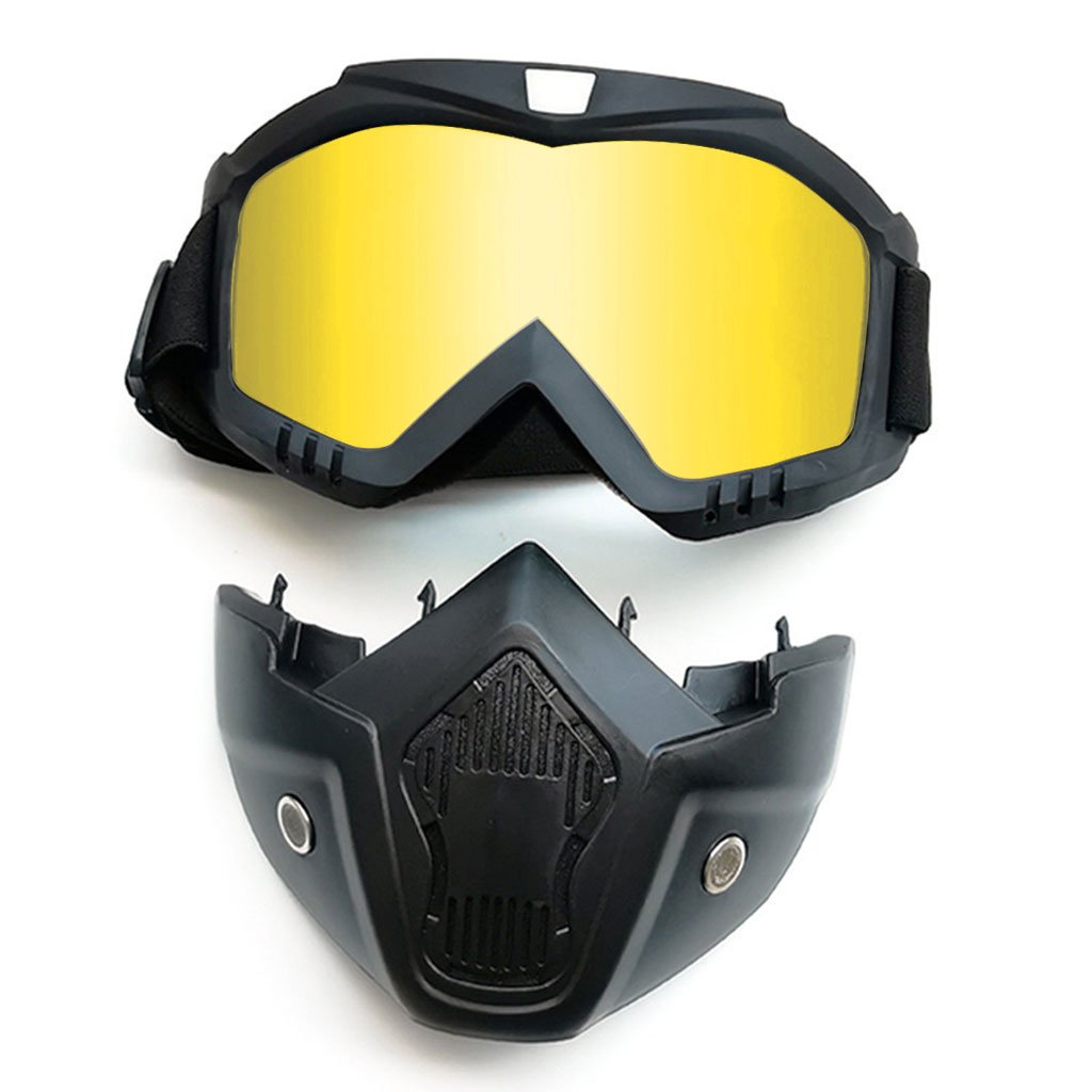 Casque Moto avec Lunettes Amovibles – Style , Protection et Liberté Totale - الصورة 3