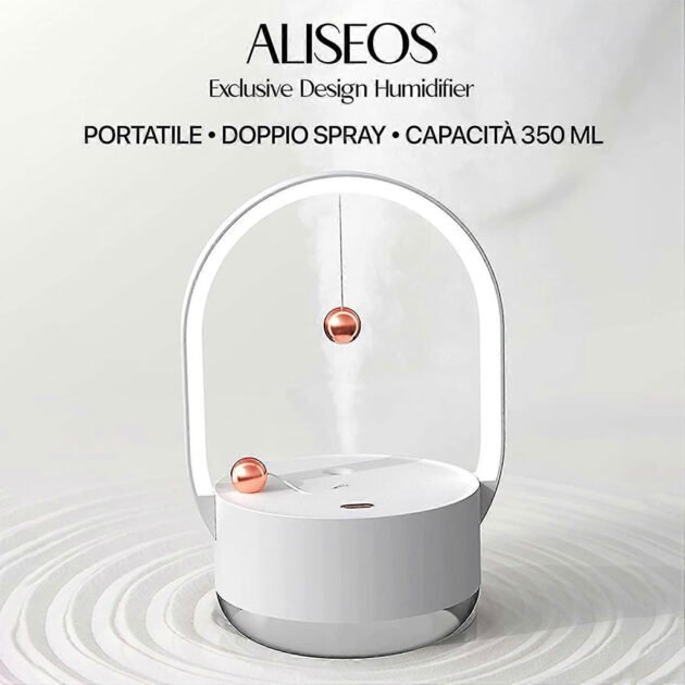 Humidificateur Portable à brume 350ml avec veilleuse rechargeable USB