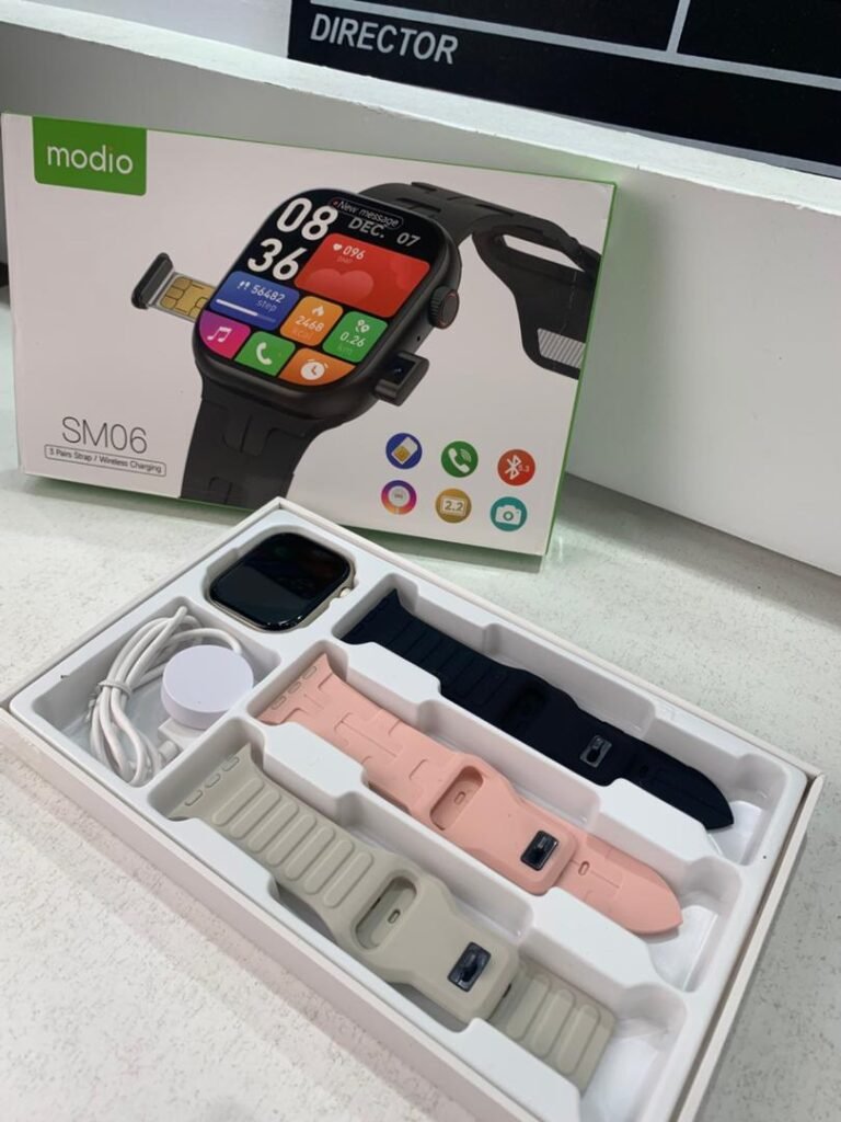 Smartwatch Modio SM06 avec Carte SIM, Appel HD et Camera
