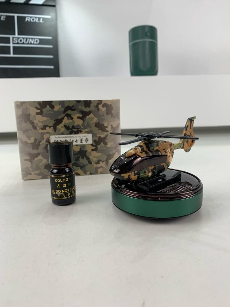 Diffuseur d’Aromathérapie Solaire Style Avion Camouflage