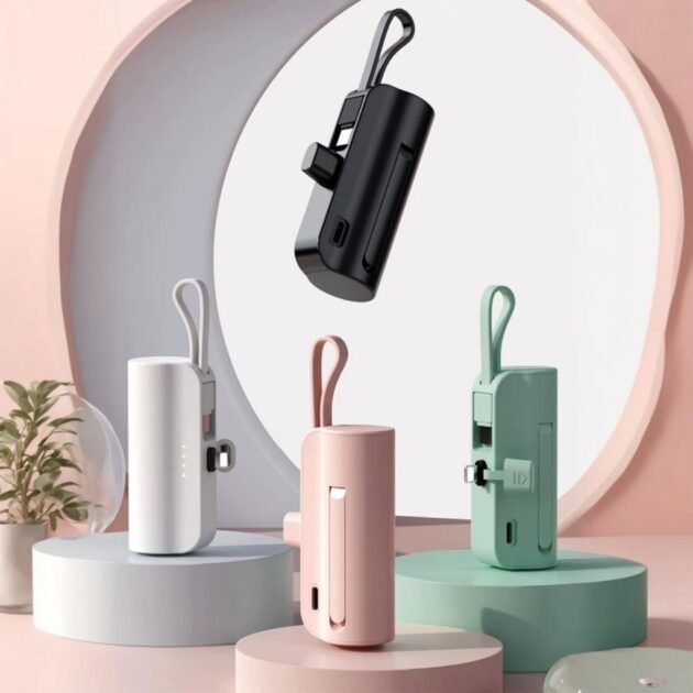 PowerBank 5000mAh et Support Téléphone 2en1 – Énergie et praticité dans votre poche