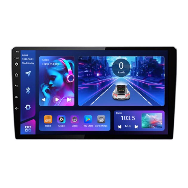 Autoradio Pioneer Android 10.4 pouces –CarPlay, Android Auto, GPS intégré, Bluetooth et USB