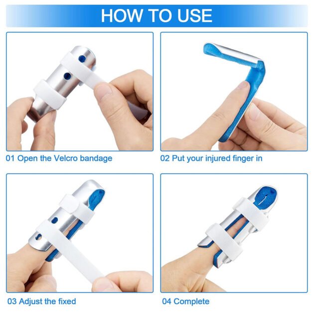 Attelle Orthopédique pour Doigt – Aluminium Léger, Design Ergonomique, Réglable