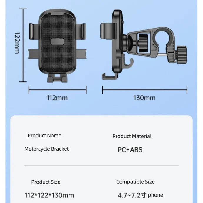 ⁦Support De Téléphone pour Vélo et Moto Rotatif 360 Dégrée⁩ - الصورة ⁦8⁩