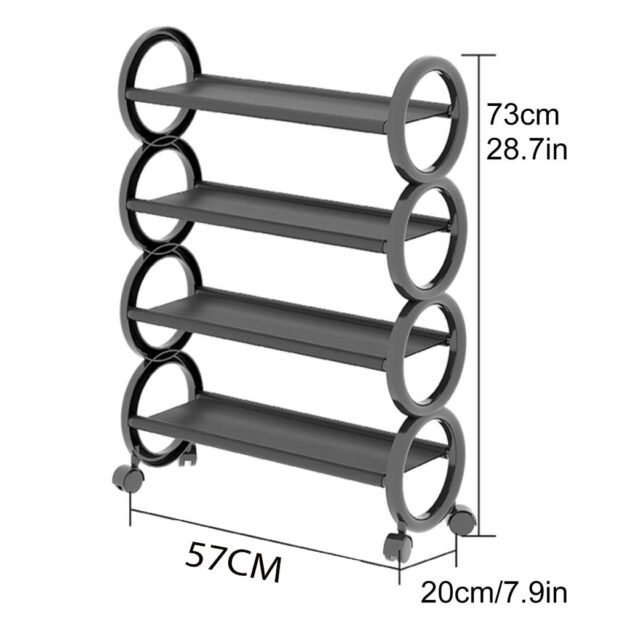 Étagère à Chaussures avec Roulettes – Organisation et Mobilité