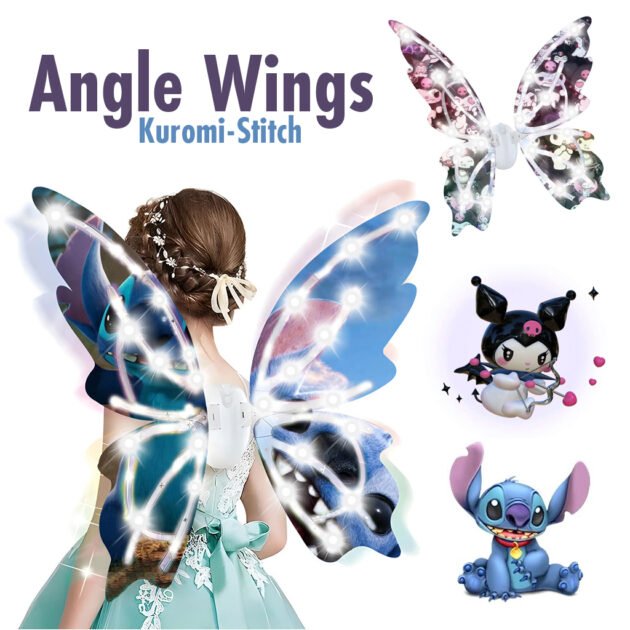 Ailes Magiques Lumineuses Stitch-Kuromi – Rêve et Magie pour Enfants
