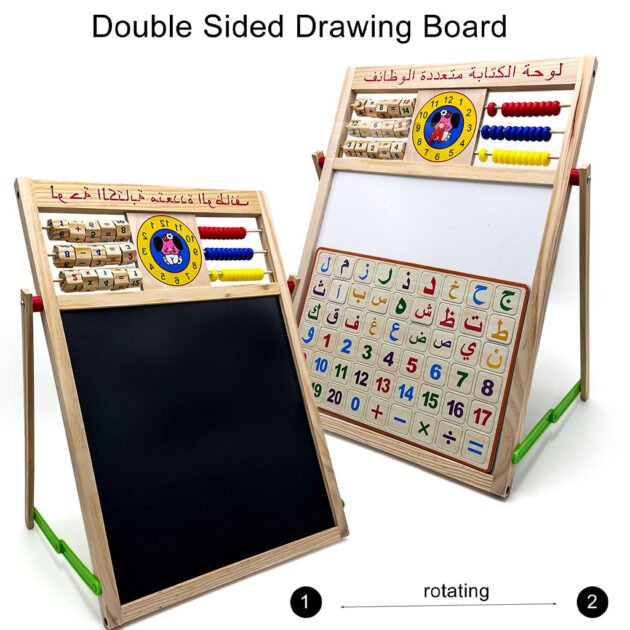 Tableau éducatif magnétique double face – Apprendre en s’amusant