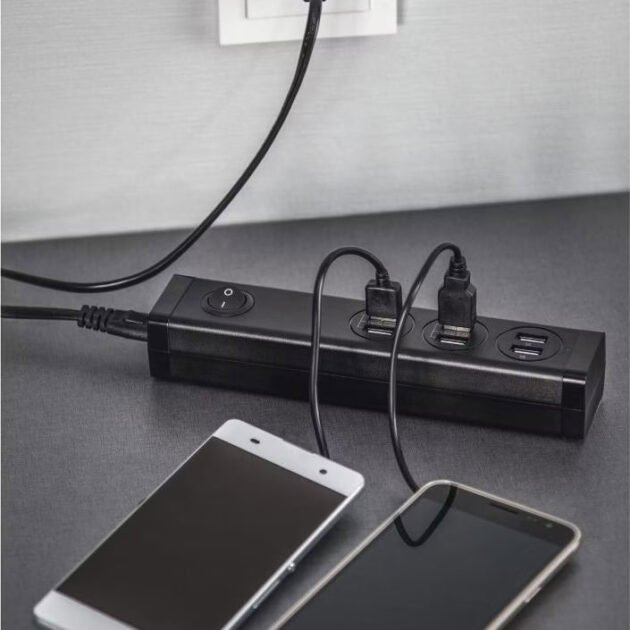 Uniross Station de charge Multi-appareils 6 ports USB A