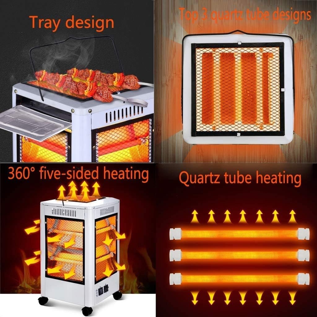Chauffage Électrique & Gril 360° – Chaleur tout autour, confort garanti - الصورة 3