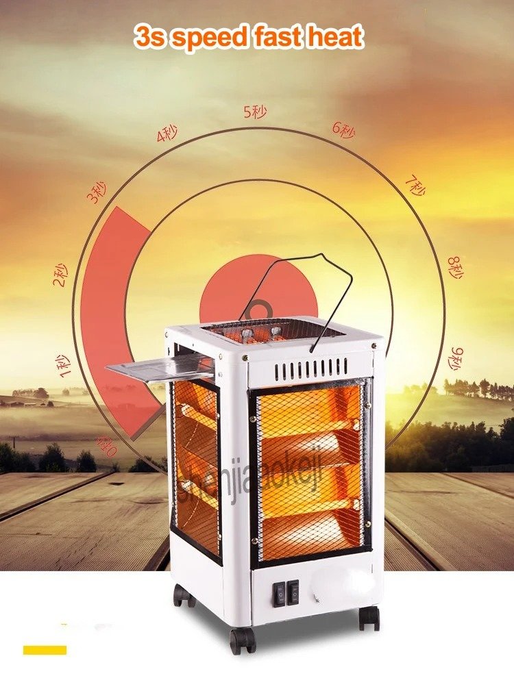 Chauffage Électrique & Gril 360° – Chaleur tout autour, confort garanti - الصورة 5