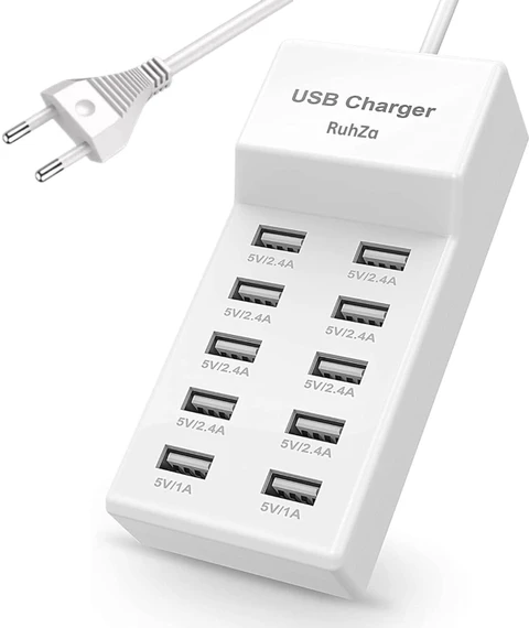 Station de charge USB avec multiprise 12 ports charge rapide – La Centrale d’Énergie Intelligente