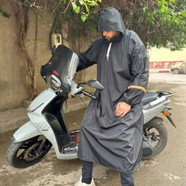 Pack d’Hiver Moto V2 – Combinaison Imperméable , Gants Thermiques , Cagoule Chaude - الصورة 6