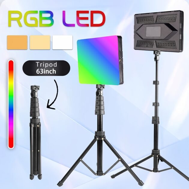 Panel & LED Fill Light 80W PLOKAMA LIVE-P24 Pro – Éclairage Professionnel Multicolore